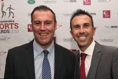 LtoR Chris Powell and Andy Lewis MBE.
Gloucestershire Sports Awards 2018
Cheltenham Racecourse, Evesham Rd, Cheltenham.