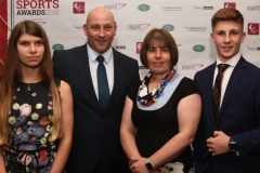 LtoR Becci Curwen, 17, Mat Curwen, Tammy Curwen and Sam Curwen, 14.
Gloucestershire Sports Awards 2018
Cheltenham Racecourse, Evesham Rd, Cheltenham.