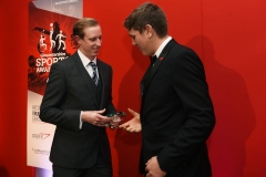 LtoR Head of Sport at GloucestershireLive Robert Iles presents the Young Sports Player of the Year award to Alex Oliver.
Gloucestershire Sports Awards 2018
Cheltenham Racecourse, Evesham Rd, Cheltenham.