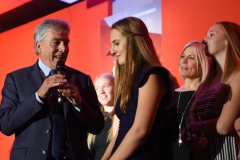 Junior Team of the Year winners Stroud High School U15 Handball team talk to John Inverdale.
Gloucestershire Sports Awards 2018
Cheltenham Racecourse, Evesham Rd, Cheltenham.