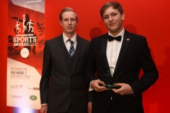 LtoR Head of Sport at GloucestershireLive Robert Iles presents Young Sports Player of the Year Alex Oliver with his award.
Gloucestershire Sports Awards 2018
Cheltenham Racecourse, Evesham Rd, Cheltenham.