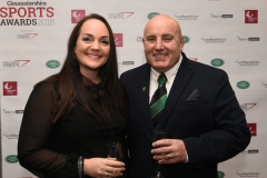 LtoR Gina Tingle and Chris Tingle.
Gloucestershire Sports Awards 2018
Cheltenham Racecourse, Evesham Rd, Cheltenham.